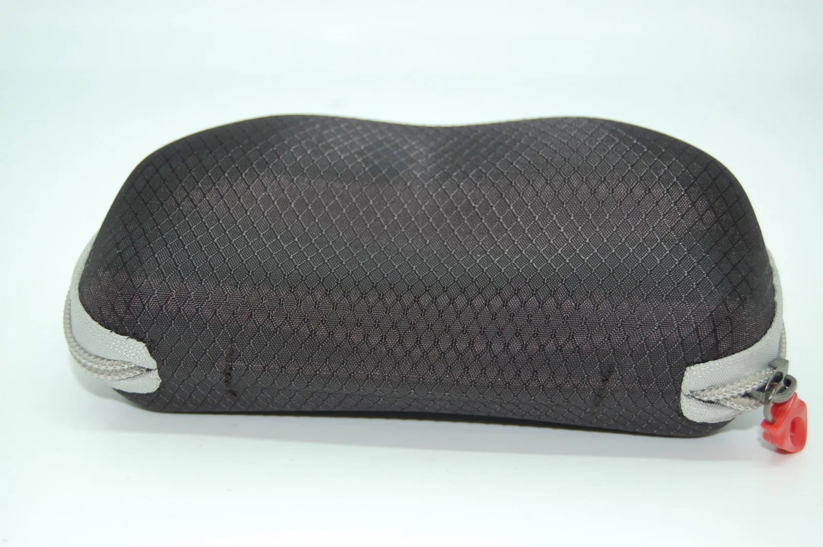 Torege Eyeglass Sun Glass Case Hard Side Black Fabric with Gray Zipper 4