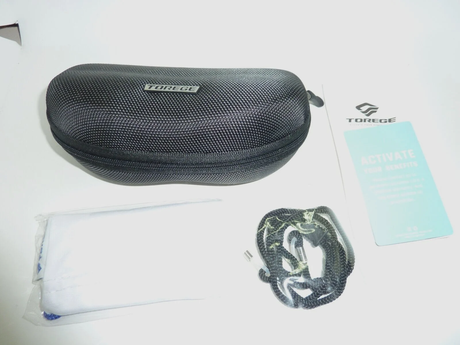 TOREGE SPORT Sunglasses Case Zip-up Hard Clamshell Holder 2